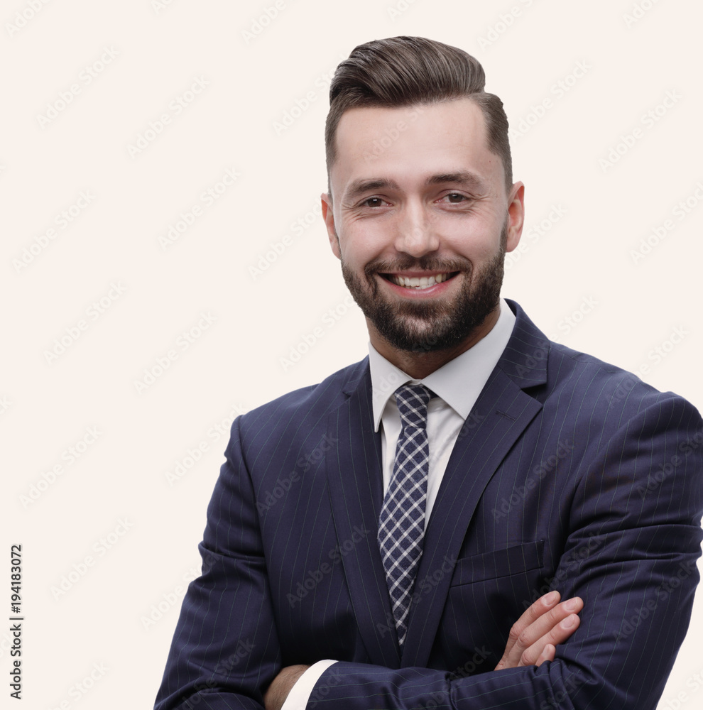 Closeup portrait of a confident middle businessman Closeup portrait of a confident middle businessman