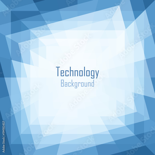 Abstract Blue Technology Background. Vector illustration