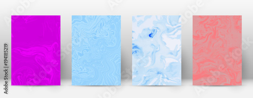 Abstract cover. Modern design template. Admirable suminagashi marble. Minimalistic hipster flyer design. Positive trendy abstract cover. Vector illustration.