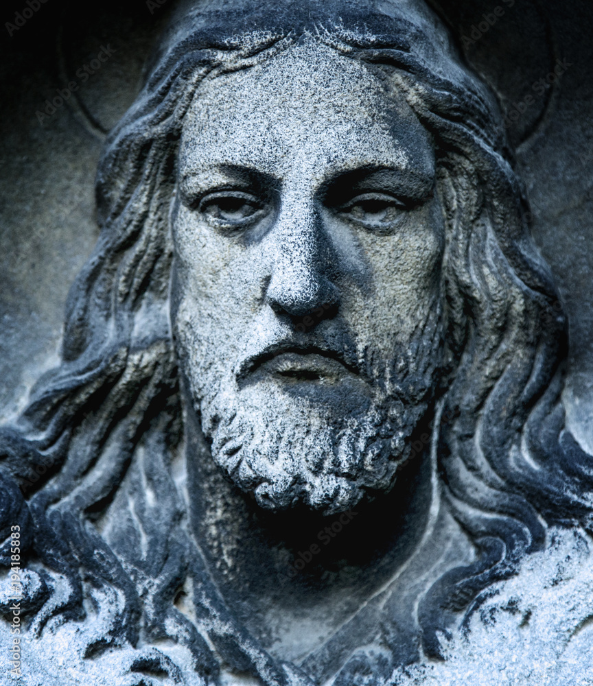 Ancient statue of Jesus Christ in glory (religion, faith, death, resurrection, eternity concept) Ancient statue of Jesus Christ in glory (religion, faith, death, resurrection, eternity concept)