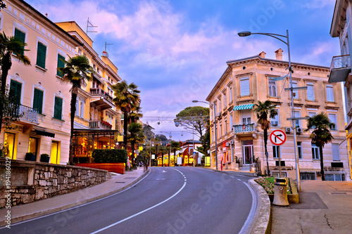 Colorful mediterranean street architecture of Opatija © xbrchx