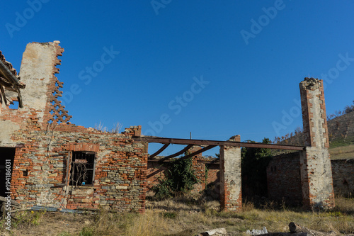 Abandoned house ruined