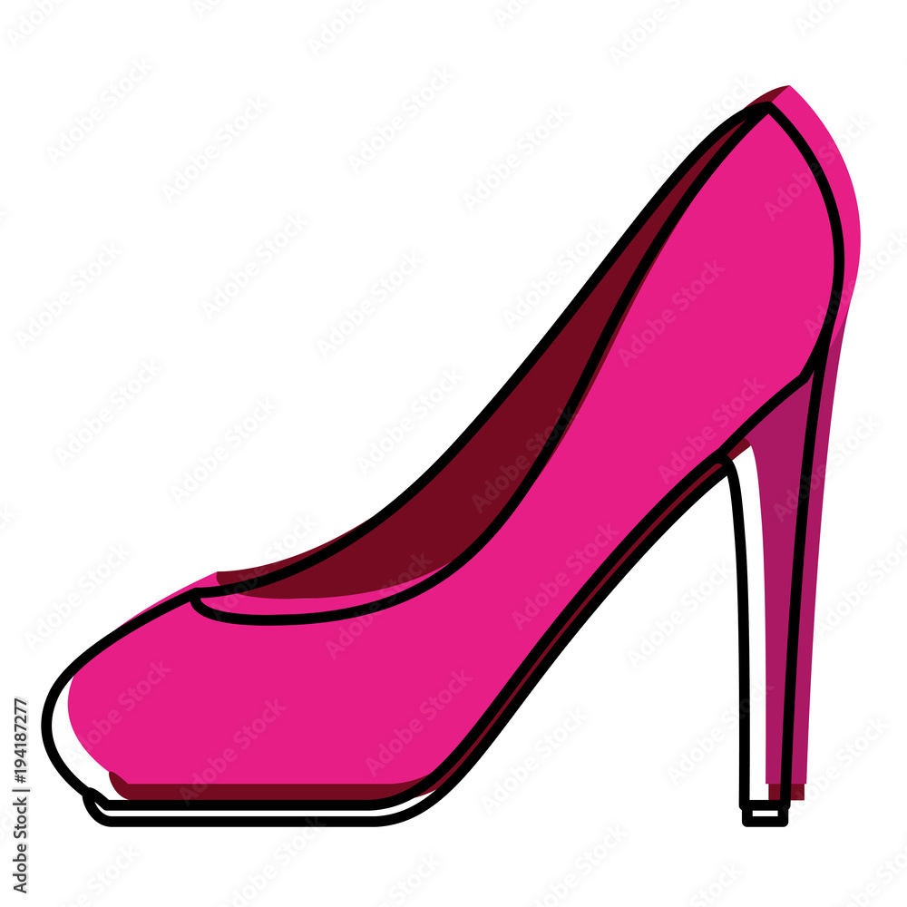 high heel shoe icon vector illustration design high heel shoe icon vector illustration design
