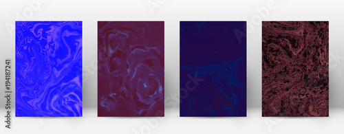 Abstract cover. Modern design template. Admirable suminagashi marble. Minimalistic hipster flyer design. Excellent trendy abstract cover. Vector illustration.
