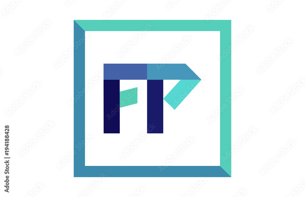 FP Square Ribbon Letter Logo FP Square Ribbon Letter Logo