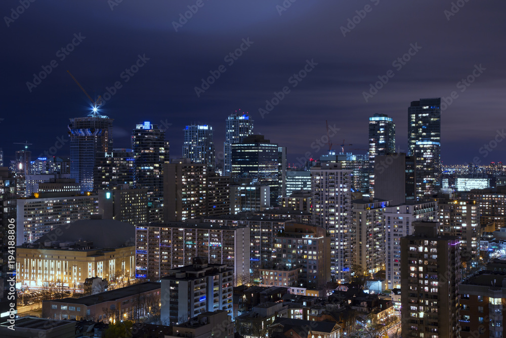 Night view of downtown Toronto, Ontario, Canada. Night view of downtown Toronto, Ontario, Canada.