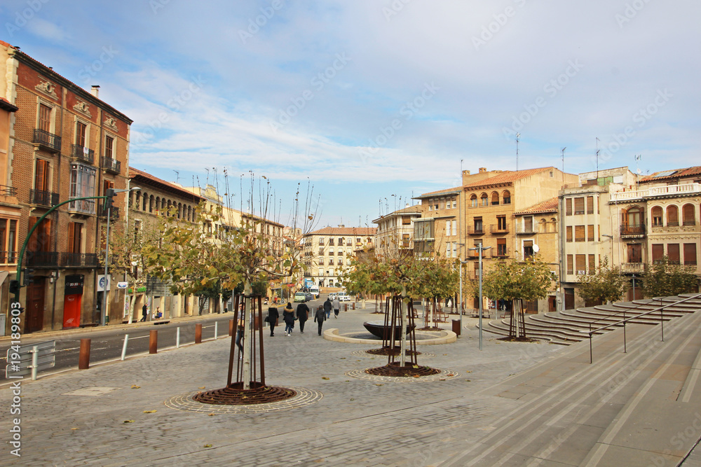 Plaza La Seo, Tarazona, Zaragoza, España
