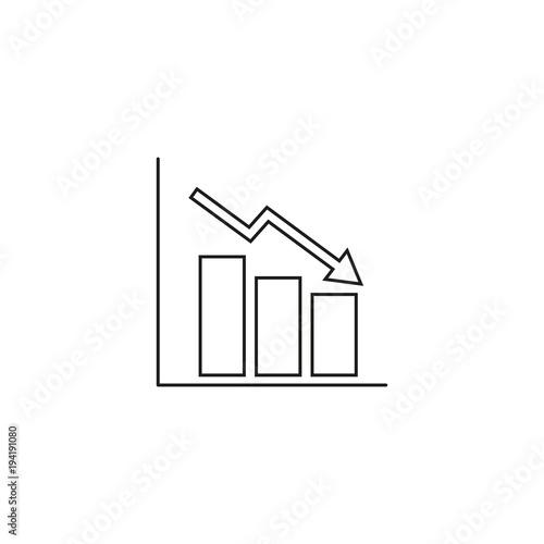 Falling schedule icon