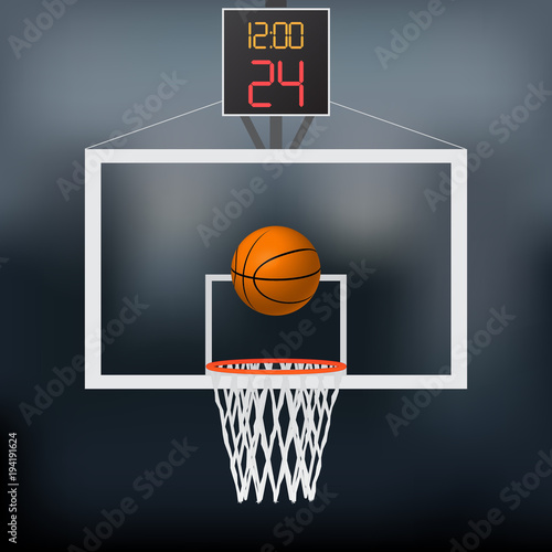 Basketball Hoop Illustration