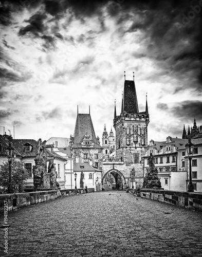Nice Prague in black and white