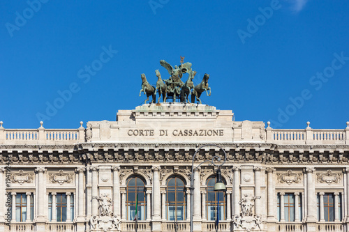 italian supreme court of cassation by day with blue sky