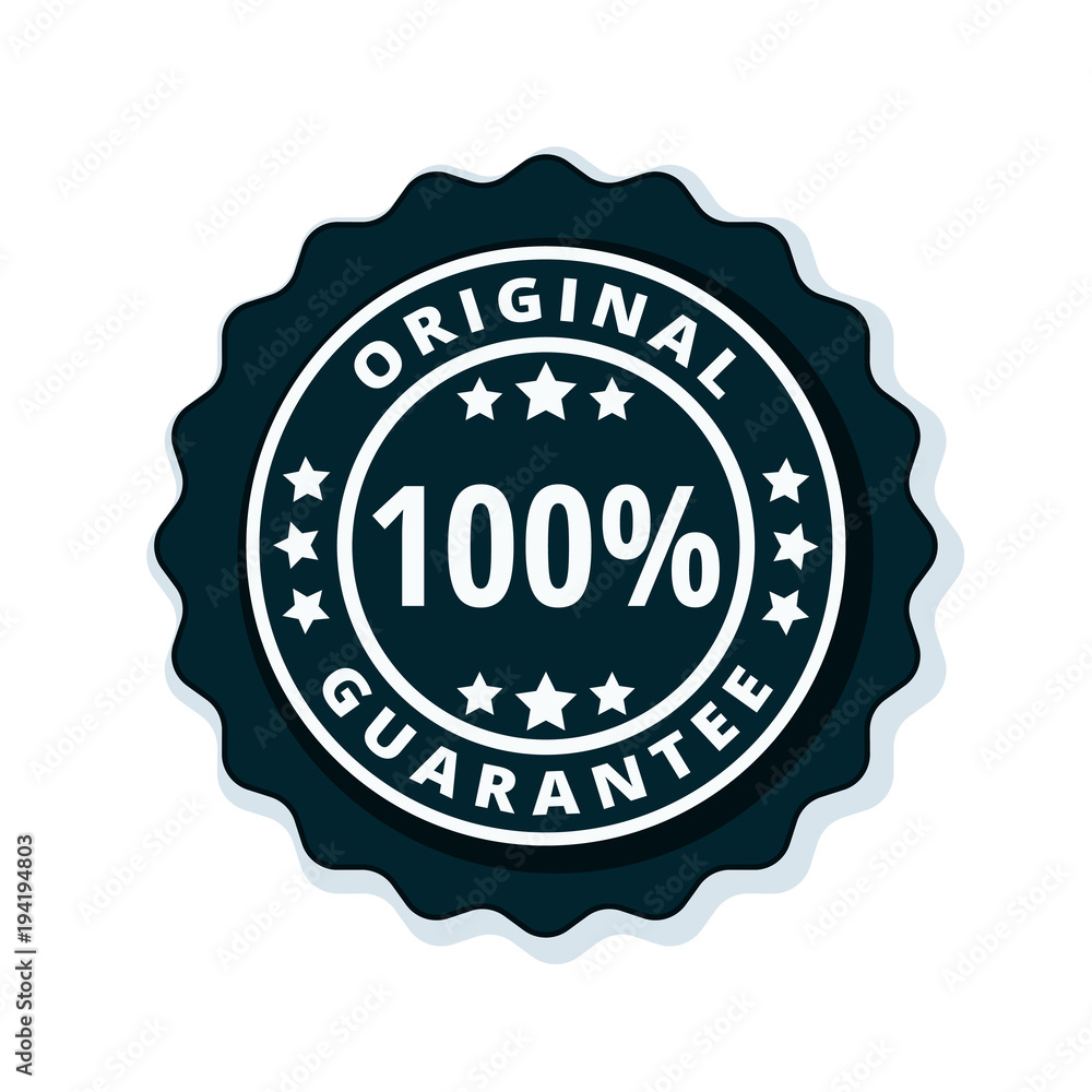 100% Original Guarantee label illustration