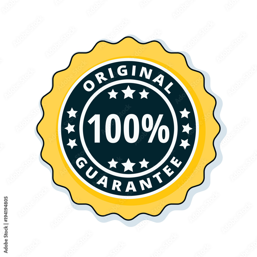 100% Original Guarantee label illustration 100% Original Guarantee label illustration