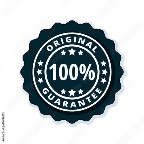 100% Original Guarantee label illustration
