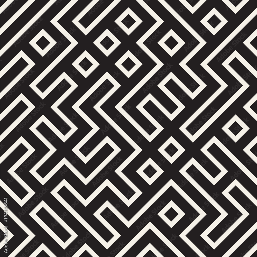 Irregular maze line lattice. Abstract geometric background design. Vector seamless pattern. Irregular maze line lattice. Abstract geometric background design. Vector seamless pattern.