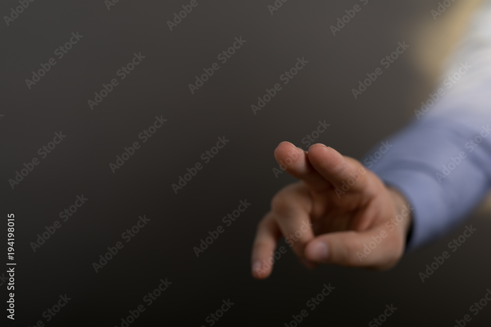 Obraz premium touch finger