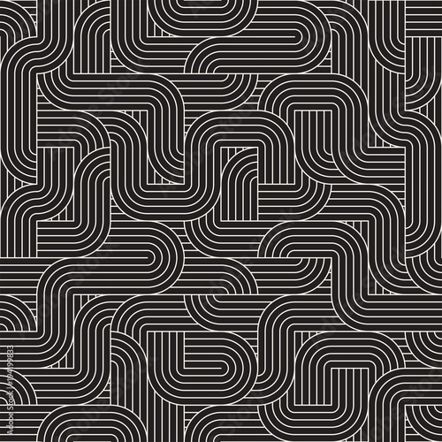 Vector seamless pattern. Modern stylish abstract texture. Repeating geometric tiles