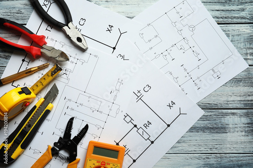 Different electrical tools ...