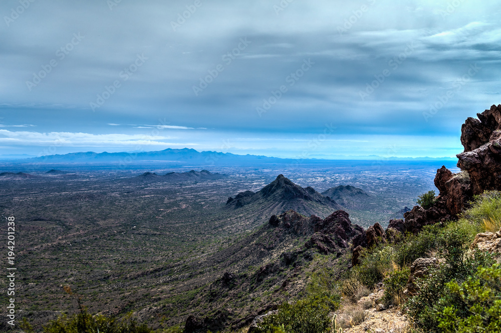 This image was captured while hiking up the Vulture Peak Trail in the BLM land near Wickenburg, Arizona.