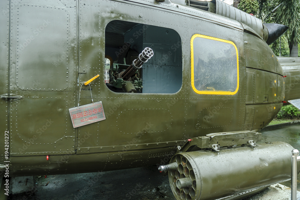 Obraz premium military vehicles of the war of Vietnam for its exhibition to the outdoor in city Ho Chi Minh, Vietnam.