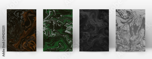 Abstract cover. Modern design template. Admirable suminagashi marble. Minimalistic hipster flyer design. Dramatic trendy abstract cover. Vector illustration.