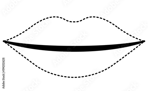 sensuality lips isolated icon vector illustration design