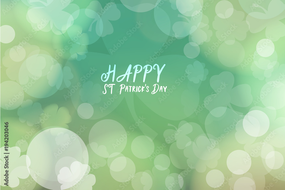 st. patrick's day abstract green bokeh background for design st. patrick's day abstract green bokeh background for design