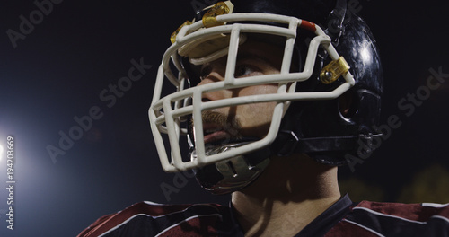 Closeup Portrait Of American Football Player © .shock