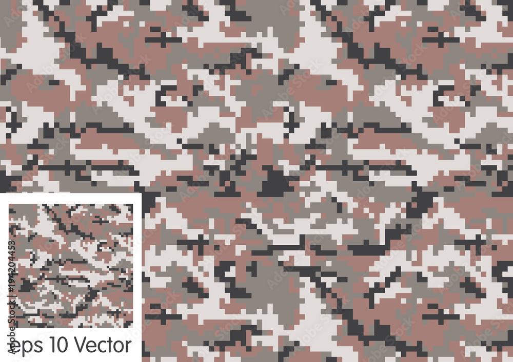 Fototapeta premium Digital Camouflage pattern vector