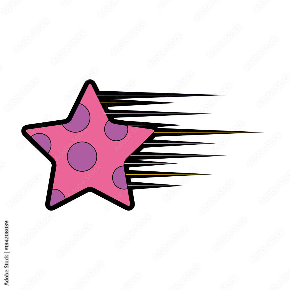 Obraz premium star fast isolated icon vector illustration design