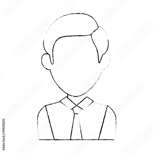 businessman avatar character icon vector illustration design