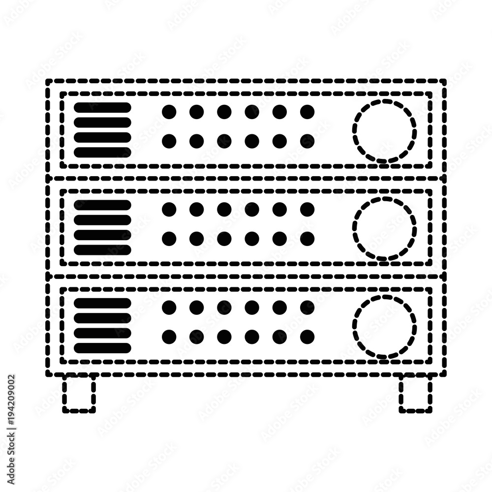 Fototapeta premium data center server icon vector illustration design