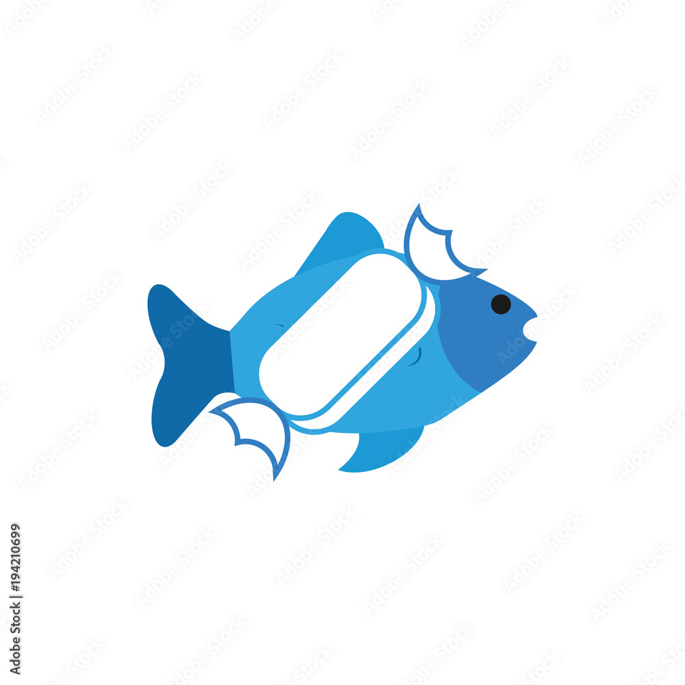 Candy Fish Logo Icon Design Candy Fish Logo Icon Design