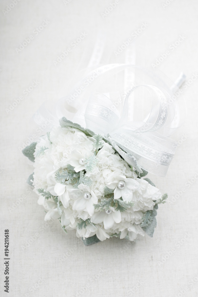 Fototapeta premium プリザーブドフラワー ブーケ 白