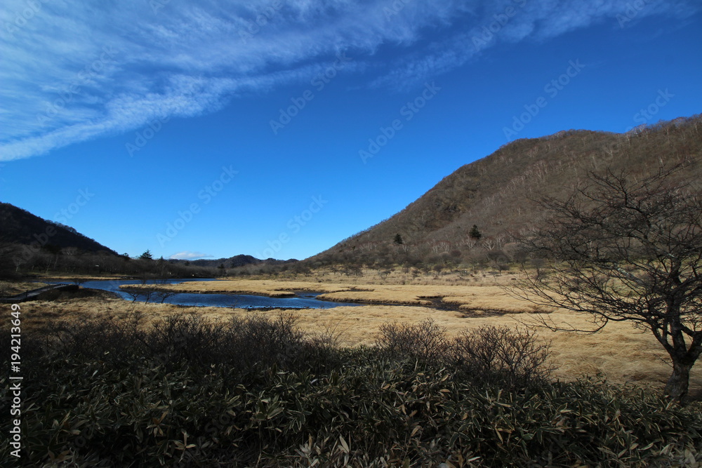 Obraz premium 赤城山駒ヶ岳と覚満渕