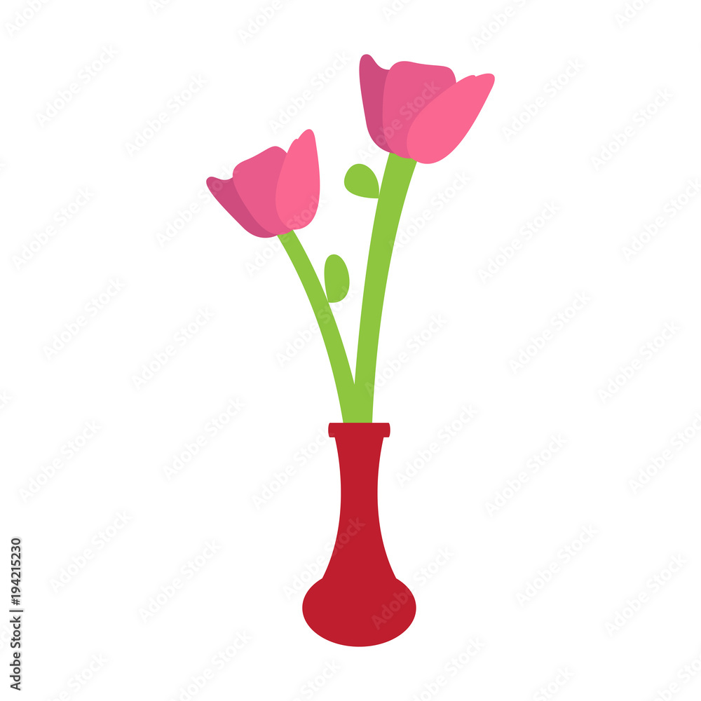 Obraz premium Cute rose on a pot