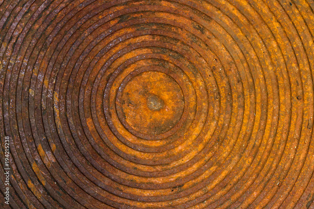 Old rust metal of cover drain hose for texture or background. Close-up texture of rusty metal of pipe cover or drain hose for creative design concept Old rust metal of cover drain hose for texture or background. Close-up texture of rusty metal of pipe cover or drain hose for creative design concept