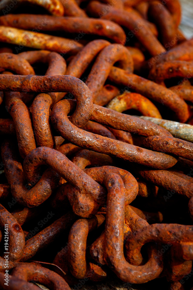 Rusty Chain Links Still Holding Together Rusty Chain Links Still Holding Together