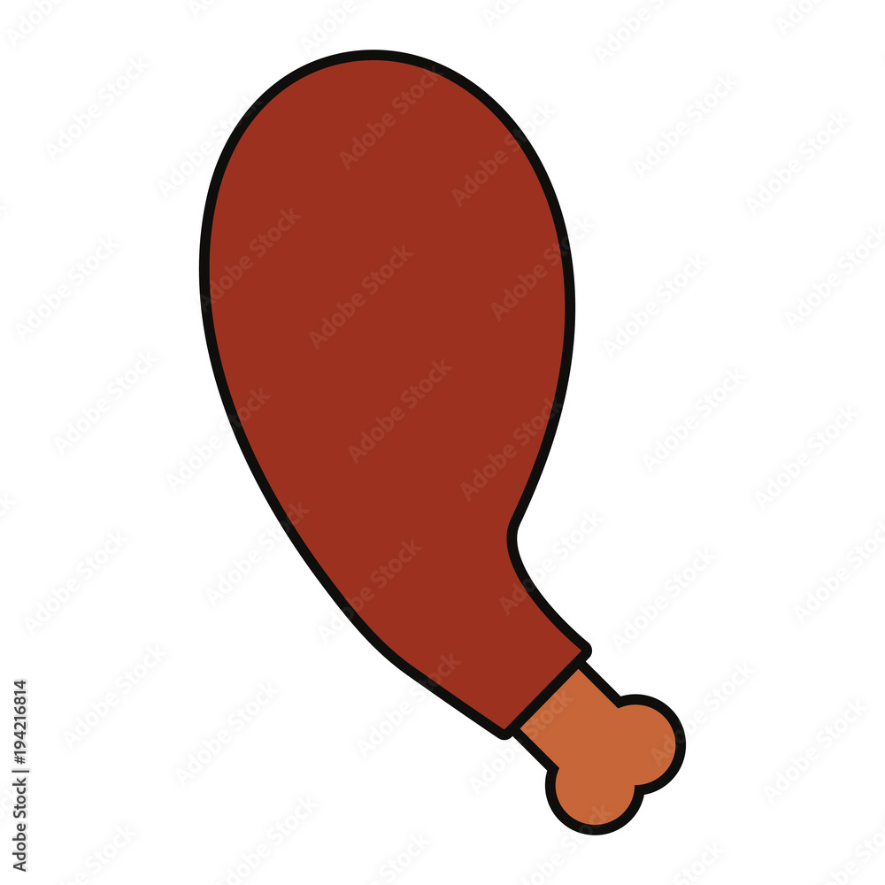 drumstick over white background vector illustration drumstick over white background vector illustration