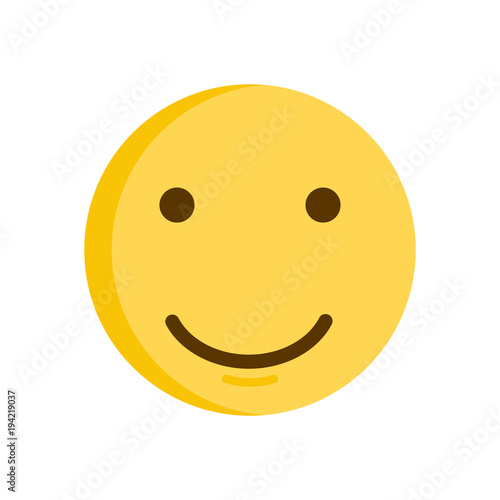 Smiley face. Vector smiling emoticon emoji icon