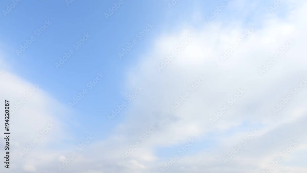 薄い雲が広がっていきます。タイムラプス動画 薄い雲が広がっていきます。タイムラプス動画