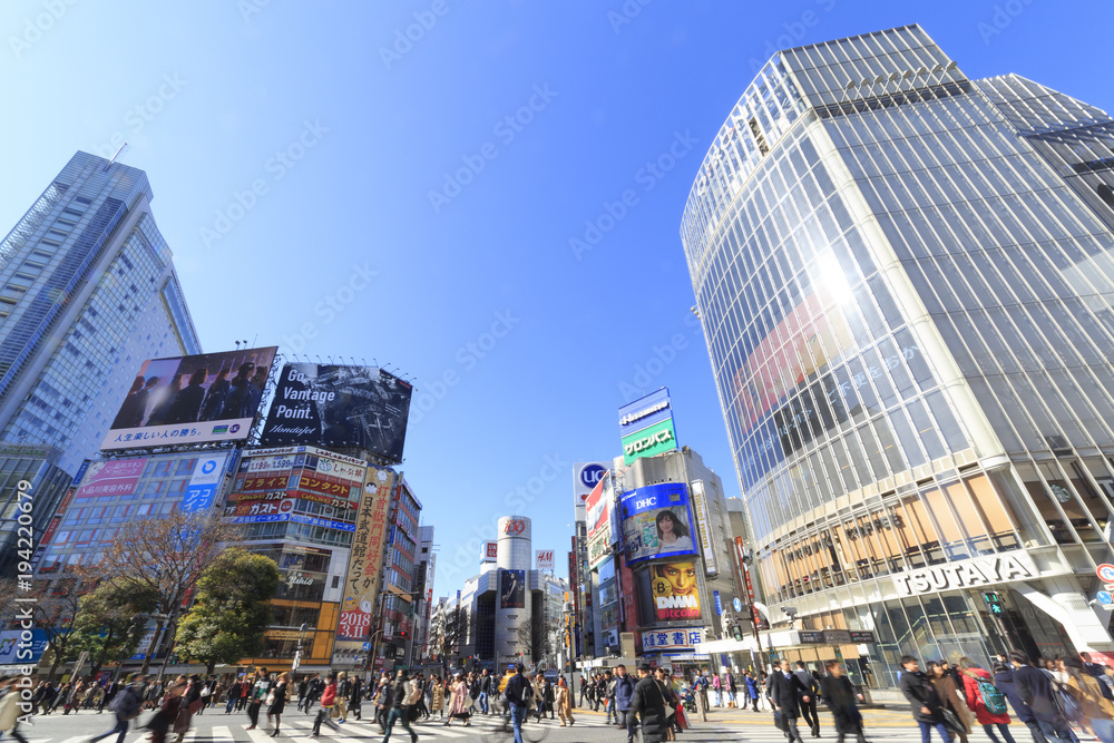 Obraz premium Skrzyżowanie Shibuya