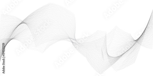 Polygonal vector smoke trail. Foggy black grunge wave trails with smoky effect illustration. Useful for background or overlay.