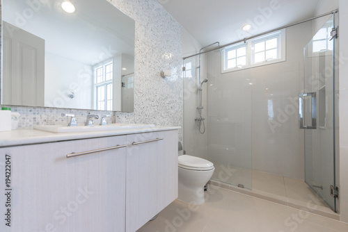 Interior of modern bathroom