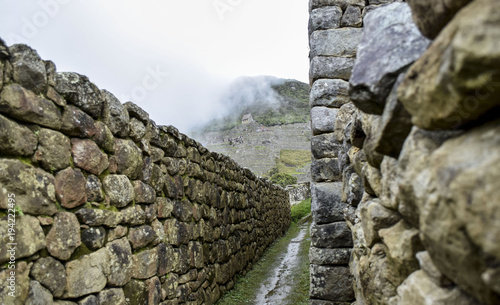 Fotografie stone street - machu pichu