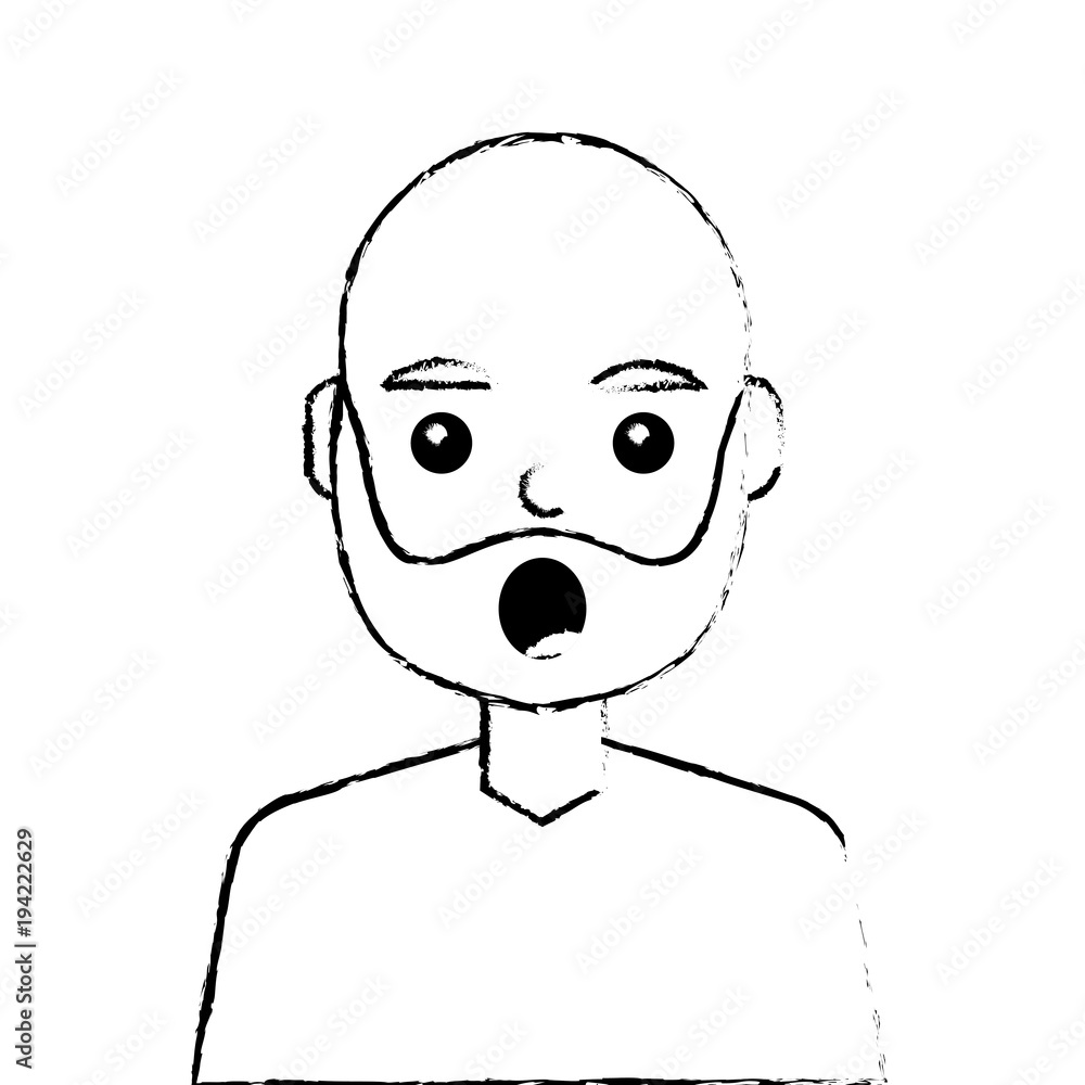 surprised young man avatar character vector illustration design surprised young man avatar character vector illustration design