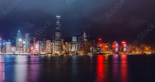 Hong Kong cityscape at night 