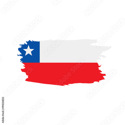Chile flag  vector illustration