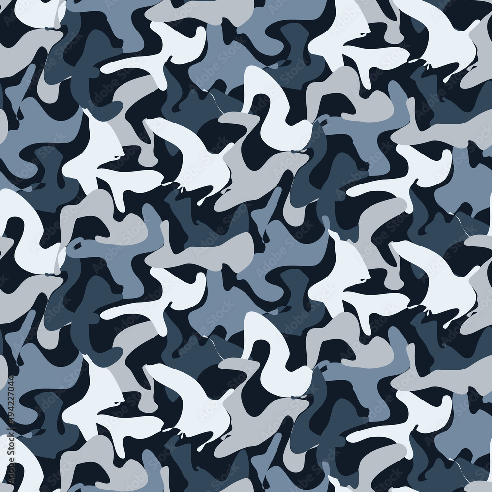 Abstract Vector Military Camouflage Background