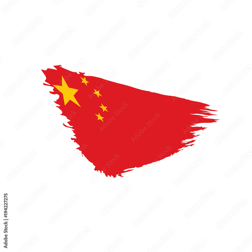 China flag, vector illustration China flag, vector illustration
